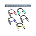 thumbnail image 6 of XLR Female to Female Microphone Cable 5 Colors Balanced Audio Extension Cord for Mixers Amplifiers Speakers 30cm-10m, 6 of 10