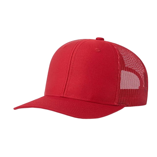 WEIYLL Casquette de Baseball pour Femmes et Hommes Utilisation Sorties Appairage avec Jeans Polyvalent Idéal Confortable Élégant Chapeaux de Plage Rouges Taille Unique