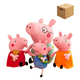 thumbnail image 1 of Peppa Pig Familia De Cuatro Peluches 25cm Belug, Multicolor, 1 of 5