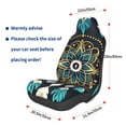 thumbnail image 3 of Wukai Boho Dreamcatcher Full Set Car Seat Covers with Soft Padding Universal Auto Front Seats Protector and Cushion Mat, 3 of 5