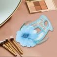 thumbnail image 4 of Unique Bargains 1 Pc Floral Lace Half Face Party Mask for Masquerade Party Blue, 4 of 5