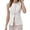 White, variant on Sleeveless Solid Color Women Work Office Slim Waistcoat Vest Blazer