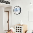 thumbnail image 6 of Voice Activated Clock with Glow Light 12 Inch Large Silent Wall Clock Battery Operated for Home Decor Light Blue Grass, 6 of 8