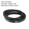 thumbnail image 2 of Uxcell A1016/A40 V Belt 40-inch Inner Girth, A-Section Rubber Drive Belt, 2 of 4