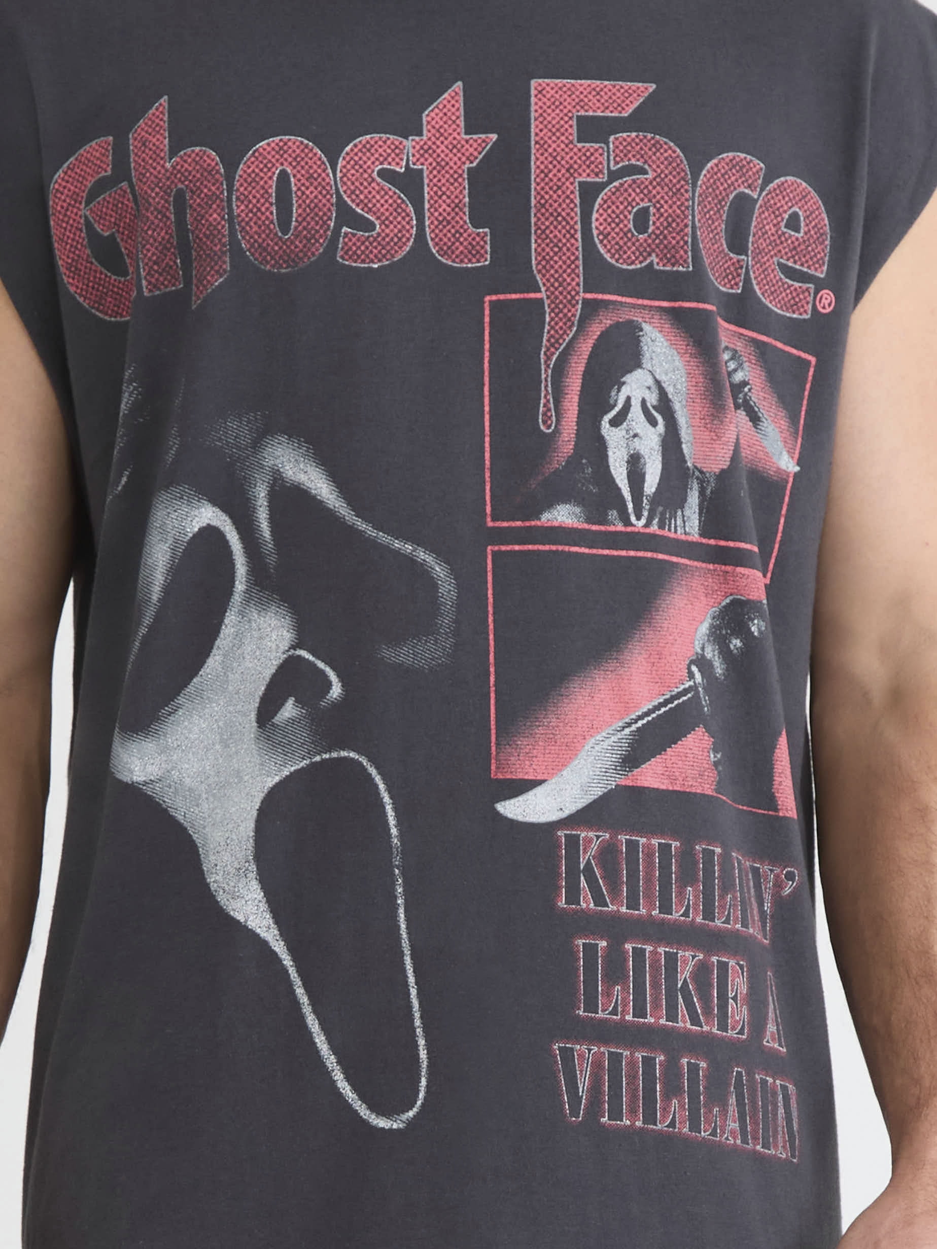 Ghostface Men's and Big Men's Graphic Print Muscle Tank Top, Sizes XS-5XL