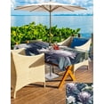 thumbnail image 5 of Fsddascl Flower Plant Outdoor Tablecloth - 54x80 Inch Rectangle Dining Table Cover, Vintage Floral Nature Watercolor Palm Leaf Waterproof Outdoor Table Cloth with Umbrella Hole & Zipper for Patio, 5 of 7