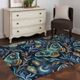 thumbnail image 3 of Abstract Butterfly Area Rugs 2.7'x5', Washable Small Throw Rugs for Kitchen Bedroom, Botanical Watercolor Moon Stars Leaf Indoor Outdoor Rug Non-Slip Low Pile Carpet Runner Reversible Floor Mats, 3 of 8