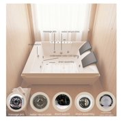 73 x 48 Whirlpool Bathtub for 2-Person with 8 Hydro Massage Jets & Chromatherapy LED Lights, 1HP UL Certified Pump, 3-Sided Apron Acrylic Soaking Tub, Left Drain, 110 Gallons, White