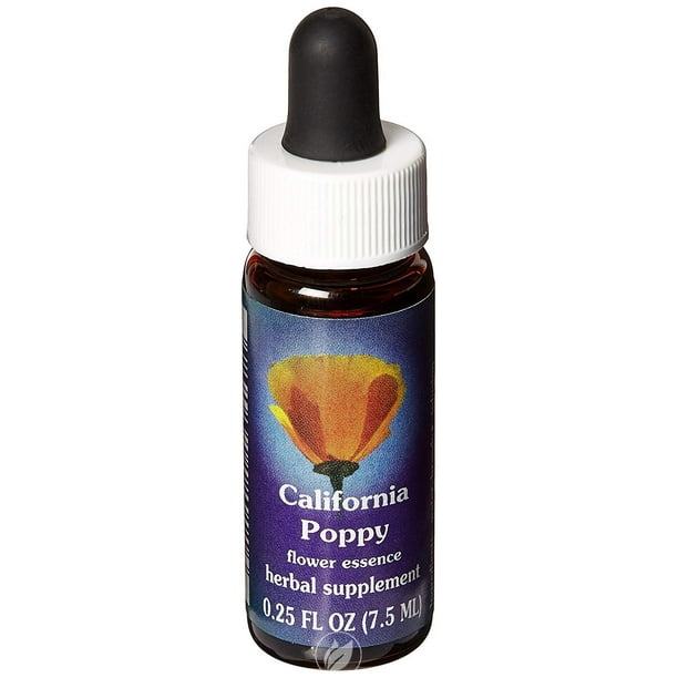 FLOWER ESSENCE SERVICES California Poppy Dropper 0.25 OUNCE, Pack of 2