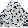 thumbnail image 6 of 2 Yards Black Flocking Flowers Mesh Lace Fabric 63~67inch Lightweight Tulle Vintage Roses Lace Trim Fabric for DIY Making, 6 of 9