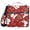 Christmas Wreath Rabbit Snow, variant on 3 Ring Zipper Binder with Shoulder Strap Waterproof Trapper Keeper 2 Inch D-Ring 500 Sheets Capacity, Light Orange Star