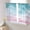 Teal Pink, variant on Black Grey Ombre Semi Sheer Window Curtains 108 Inches Long, Abstract Grey Wave Texture Gradient Rod Pocket Voile Silky Chiffon Curtain Treatment Drapes for Kitchen, Living Room, 52"x108", 2 Panels