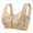 Khaki, variant on dazeni Women Plus Size Comfortable Push Up Wireless Bra Comfort Front Closure Full Coverage Bra Breathable Padded No Underwires Bralettes for Older Women