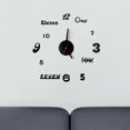 thumbnail image 1 of Reloj DIY Reloj de Pared 3D Espejo Superficie Pegatina Decoración Hogar Oficina Reloj AHeartcove SZ221208-0336JD, 1 of 4