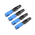 thumbnail image 1 of SC/UPC Óptica Fibra Rápido Conector para Servidor Estante, Parche Panel Rápido Adaptador mm/SM para FTTH/OD 4 Piezas, 1 of 5