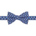 thumbnail image 1 of Countess Mara - Pajarita preatada para hombre, diseño de pingüino, color azul, talla única Countess Mara Corbata de moño (autoatada), 1 of 1