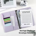 thumbnail image 1 of YAOMOBB Reusable Laminated Sheet Tracker Laminated Water Resistant 100 Envelopes Money Saving Challenge Binder with Cash Envelope Binder, 1 of 5