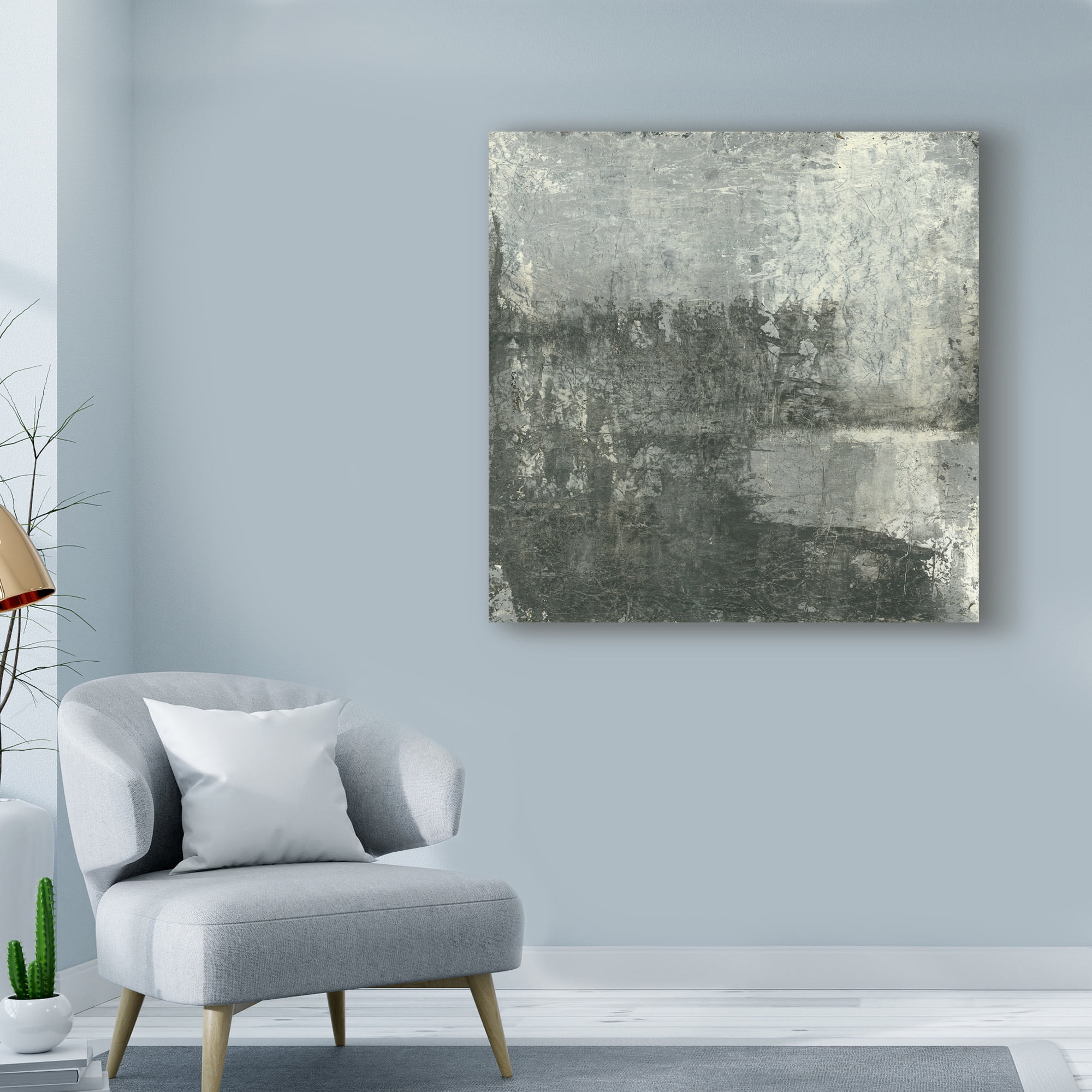 Trademark Fine Art 'Gray Abstract III' Canvas Art by Elena Ray