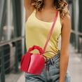 thumbnail image 1 of Minkissy 1Pcs Ladies Bucket Bag In Red Fashionable PU Suitable For Parties And Special Occasions, 1 of 4