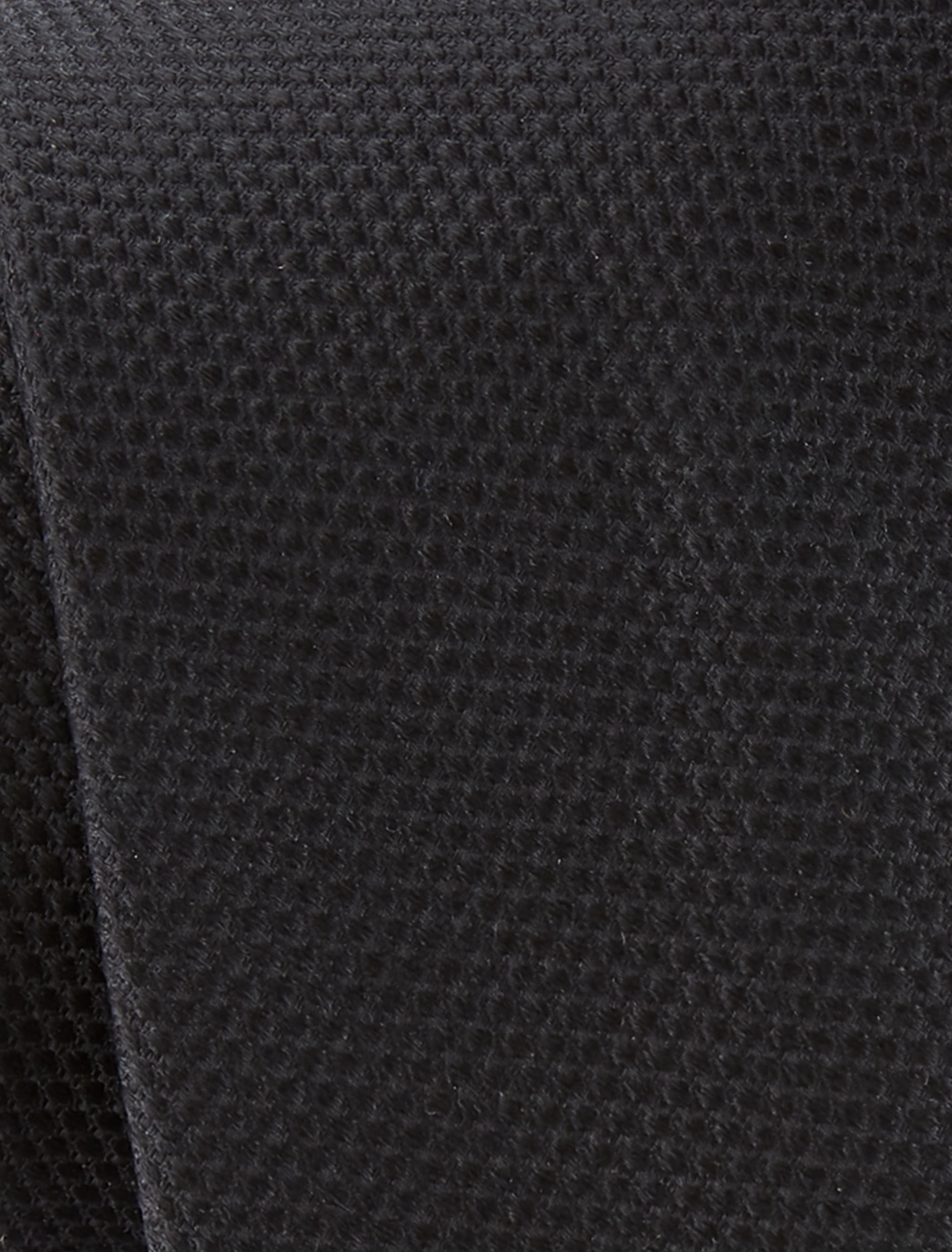 Solid Silk Tie Black XL