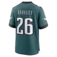 thumbnail image 3 of Men's Nike Saquon Barkley Midnight Green Philadelphia Eagles Super Bowl LIX Game Player Jersey, 3 of 6