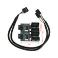thumbnail image 2 of PC Case Internal 9-Pin USB 2.0 Male 1 To 4 Female Splitter PCB Chipset Extender, 2 of 10