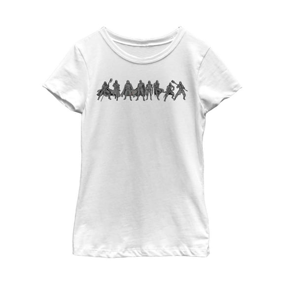Girl's Star Wars: The Rise of Skywalker Knights of Ren Line  Graphic Tee White Large