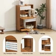thumbnail image 3 of Moderno 2 en 1 muebles para gatos, mesa lateral del recinto de la caja de basura para gatos, casa para gatos con almacenamiento, para 2 gatos pequeños y medianos, 3 of 5