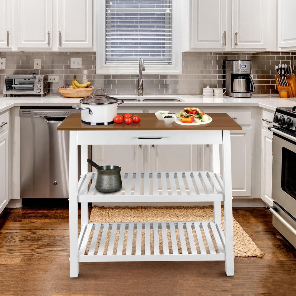 Kitchen Island with Solid American Cherry Top