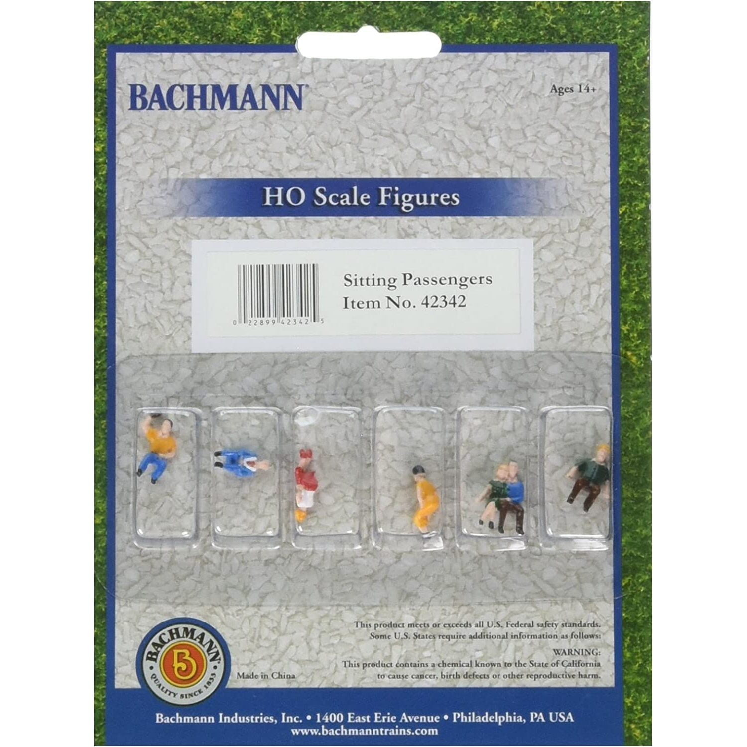  FIGURES SITTING PASSENGERS HO Scale, HO scale figure set