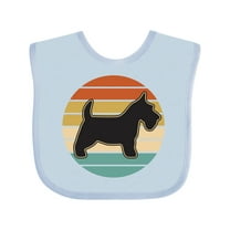 Inktastic Scottie Dog Vintage Scottish Terrier Boys or Girls Baby Bib