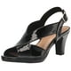thumbnail image 1 of Sandalia con tacón Easy Street Christy para mujer, color negro charol 6 x ancho, 1 of 1
