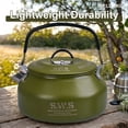 thumbnail image 6 of Yucurem Water Kettle Tableware 0.8L Stainless Steel Ultralight Camping Kettle With Handle For Travel (Green), 6 of 9