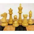 thumbnail image 3 of 4 QNS Acacia 3 3/4" King Anderssen Staunton Wood Chess Men Set NO Board Storage, 3 of 10