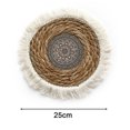 thumbnail image 4 of YAOMOBB Set de Table Double Face Rond Épaissi Résistant à la Chaleur Protection de Table Doux Tressé Bohème Lavable Plats Marmites Tasses à Café Cuisson, 4 of 6