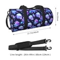 thumbnail image 4 of Fotbe flower starry sky Skull Pattern Foldable Sports Gym Bag with Wet Dry Pocket, Ultralight Travel Bag, Large Capacity Duffel Bag, Splash Proof Carry on Bag, Overnight Bag, Weekender Bag, 4 of 8