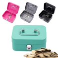 thumbnail image 4 of Creative Portable Money Bank Storage Box Small Storage Box With Key Change Box With Lock Money O9z1, 4 of 7