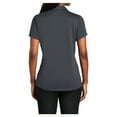 thumbnail image 2 of Womens Diamond Jacquard Polyester Polo Black 2X-Large, 2 of 6