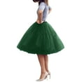 thumbnail image 2 of Pleated Skirts For Women Plus Size 2023 New Mesh Puffy Skirt Speed Tulle Skirt, 2 of 4
