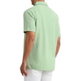 thumbnail image 3 of CAMISAS DE HOMBRE CORTA MANGA BOTÓN PLAYA VERANO CUELLO PUNTA M VERDE CLARO DÍA DEL PADRE INSPIRAR CHIC, 3 of 5