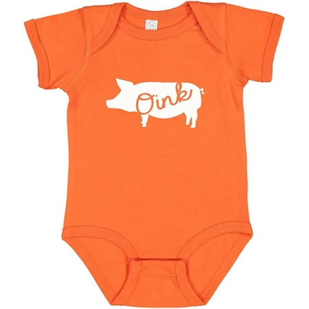 

Farm Animal Silhouette Baby Bodysuit Graphic Shirts-Pig
