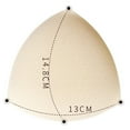 thumbnail image 4 of 3 Pairs Cups Bra Inserts, Thin Push up, Refreshing Reusable, Removable Washable Skin Color, 4 of 10