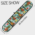 thumbnail image 3 of Dailycode Double Sided Oven Mitt with Loop Heat Resistant Kitchen Long Potholders 7" x 35" Pineapple Orange Leaf Drink, 3 of 6