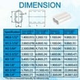 thumbnail image 2 of Aluminum Crimping Loop Sleeve M0.8-M6 (1/32''-1/4'') Diameter Double Ferrules Cable Crimps Kits for Wire Rope and Cable 8 Sizes Available, 2 of 5