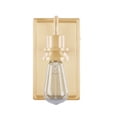 thumbnail image 5 of Aspen Creative 62301, Bathroom Vanity 1 Lights Fixture 4-1/2"W x 8-1/2"H x 4-1/2"E. Warm Brass Finish, Bulb Not Included, 5 of 8