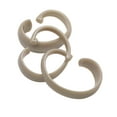 thumbnail image 2 of Live Life Hang Ease Set of 12 "C" Type Plastic Shower Curtain Hooks - Linen, 2 of 2
