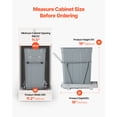thumbnail image 5 of VEVOR Pullout Trash Can for Kitchen Cabinets, 35 QT Garbage Waste Recycling Bin, Under Mount Waste Container, with Heavy Duty Metal Full Extension Sliding System and Handle, for Sink, Under Counter, 5 of 9