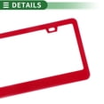 thumbnail image 6 of Unique Bargains License Plate Frame Stainless Steel Car License Plate Frame Bracket with Screws Caps 2 Hole Square Oval Hole Wide Frame Red, 6 of 7