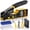 Yellow, variant on DQQKMM Ethernet Crimping Tool Kit RJ45 Crimp Tools, Cat5 Cat5e Cat6 Tool Kit with Cable Tester, Network Stripper, Blades, 50PCS Cat6 Pass Through Connectors and Strain Relief Boots