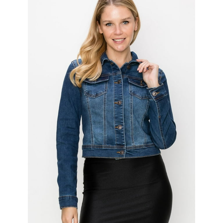 Women's Long Sleeve Classic Fit Denim Jacket